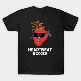 Heartbeat Boxer Cute Music Heart Pun T-Shirt